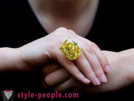 Żółty diament: właściwości, pochodzenie, ekstrakcji i ciekawostki