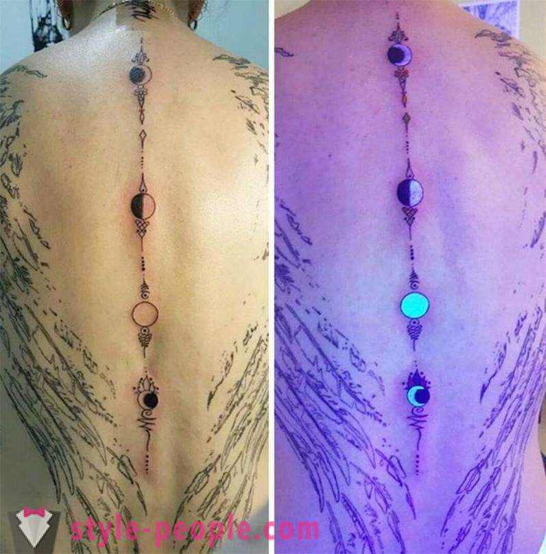 Tatuaże, które są widoczne tylko w świetle UV