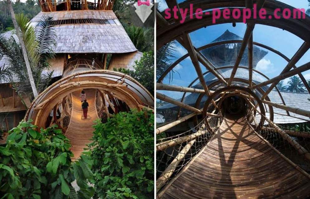 Ona porzuciła pracę, poszedł do Bali i wybudował luksusowy dom z bambusa