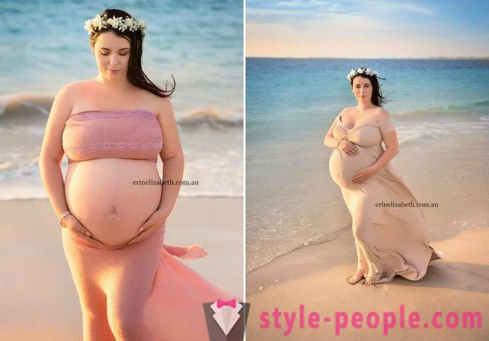 Zdjęcia kobiety, która jest w ciąży pyaternyashkami