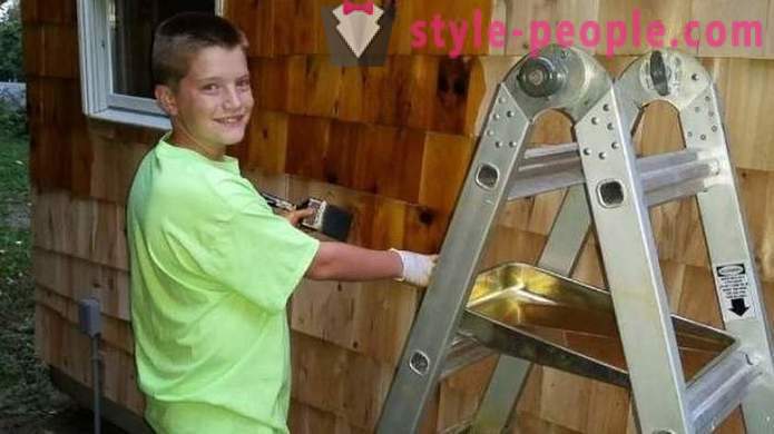 13-letni chłopiec zbudował sobie dom