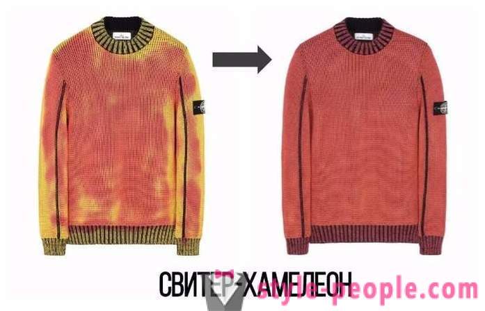 Sweter-BG, który zmienia kolor w zależności od temperatury