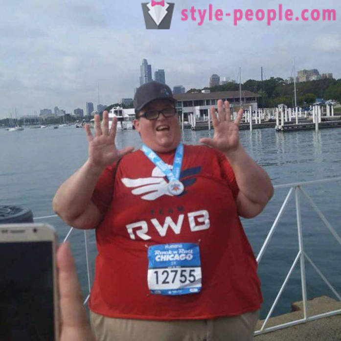 Biegać, bez zatrzymywania się: człowiek o wadze 250 kg inspiruje ludzi swoim przykładem