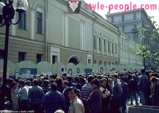 Spacer w Moskwie w 1989 roku