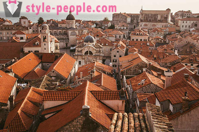 Starożytne miasto w Chorwacji z lotu ptaka