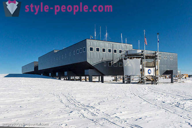 Stacja Antarctic na biegunie południowym