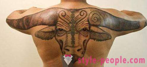 Tatuaż „Bull” - wartość rysunek na ciele