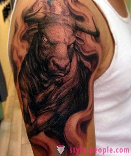 Tatuaż „Bull” - wartość rysunek na ciele
