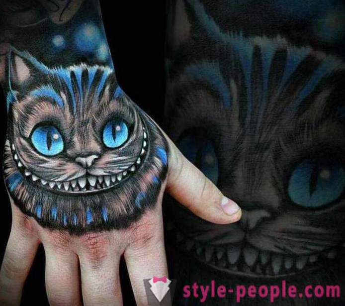 „Cheshire Cat” - tatuaż, naładowany pozytywną