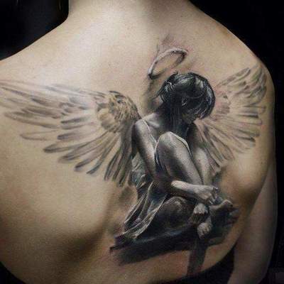Wartość anioł tatuaż