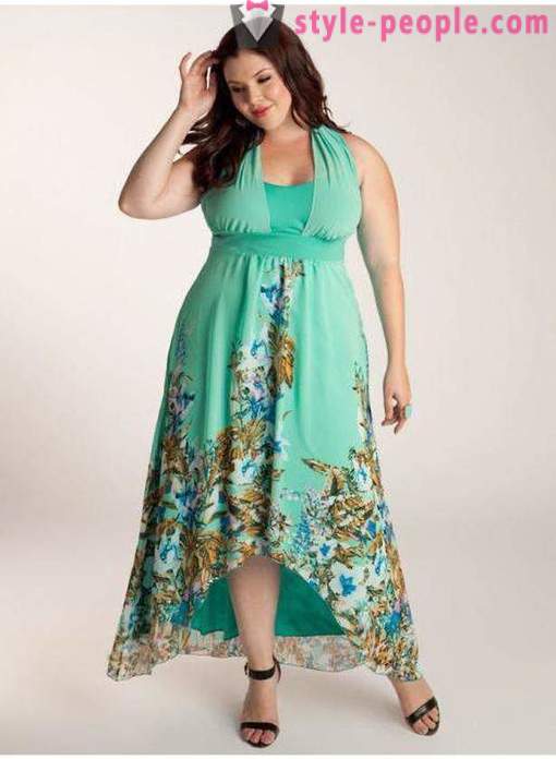 Modele letnie sukienki i Suknie dla otyłych kobiet powyżej 40 (zdjęcie). Modele i wzory długie letnie sukienki