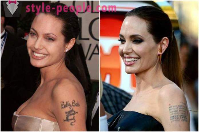 Tatuaże gwiazda: Angelina Jolie