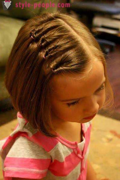 Fryzury dla średnich włosów dla dziewczynek. fryzury z wakacji