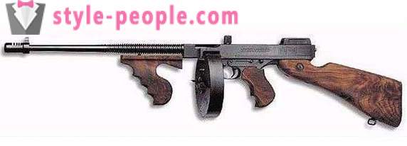 Pistolet maszynowy „Cedar”, „Skorpion”. Pistolety maszynowe Sudaeva, Szpagin, Thompson. Opis, zdjęcia