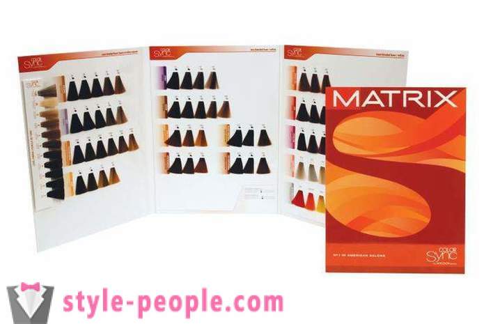 Profesjonalne farbowania włosów „Matrix”: paleta i opinie