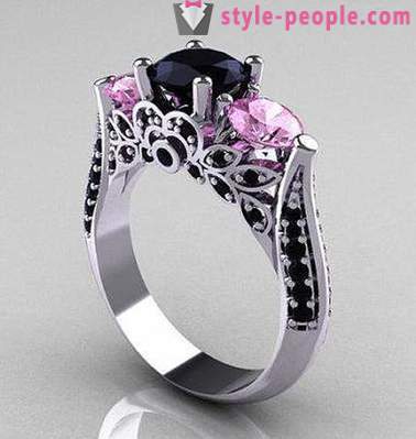 Czarny diament biżuteria, która jest używana? Pierścień z Black Diamond