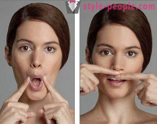 Feysbilding twarz: przed i po. Gimnastyka twarzy: ćwiczenie