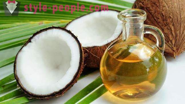 Olej kokosowy: application, nieruchomości, przepisy kulinarne